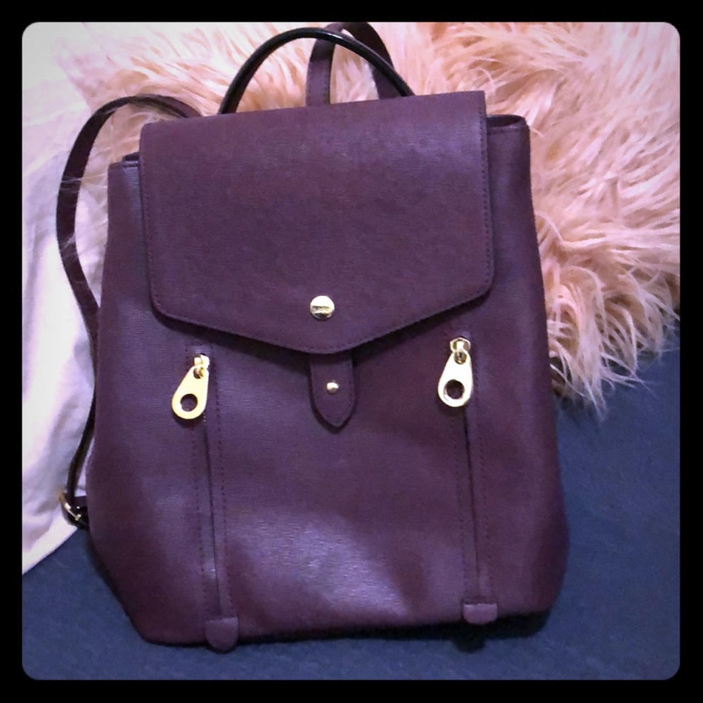 Medium Lodi’s plum leather backpack